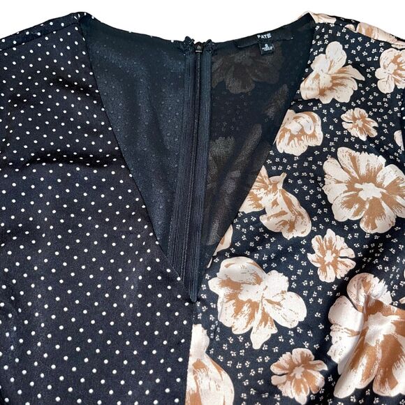 Boho Maxi Dress Floral Polka Dot Dark Romantic - Picture 8 of 12